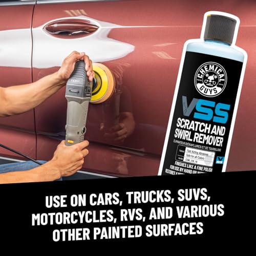 Image of Chemical Guys, VSS One-Step Scratch & Swirl Remover, Cut & Polish, 16 oz | Cuts scratches and swirls then finishes to a high gloss in one step, safe on clear coat and ceramic paint