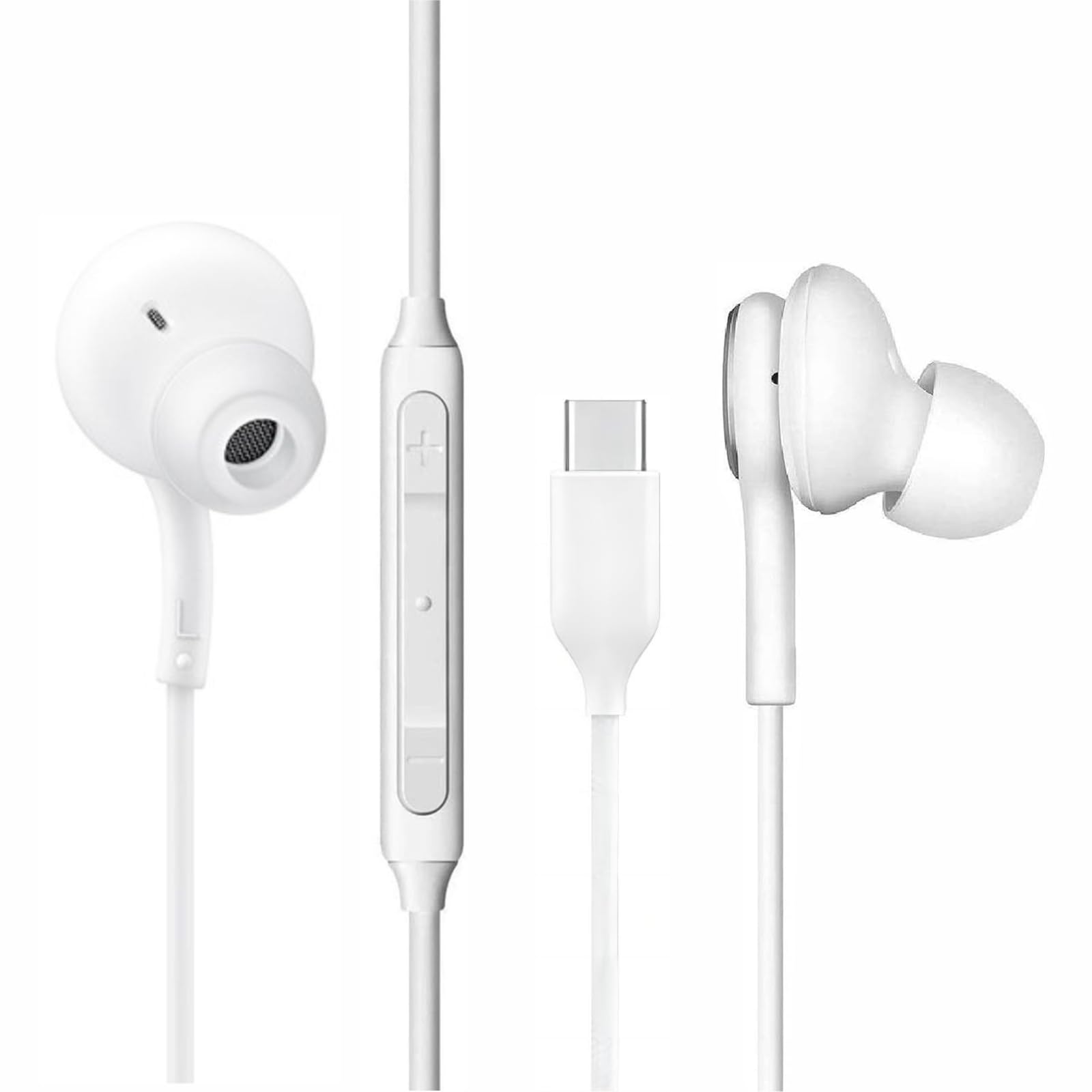 aioklcy 2025 New Stereo in-Ear Headphones for Samsung Galaxy Z Fold6 S24/S23 /S22 / S21/ S20,Note 10+ - Designed with Microphone and Volume Remote