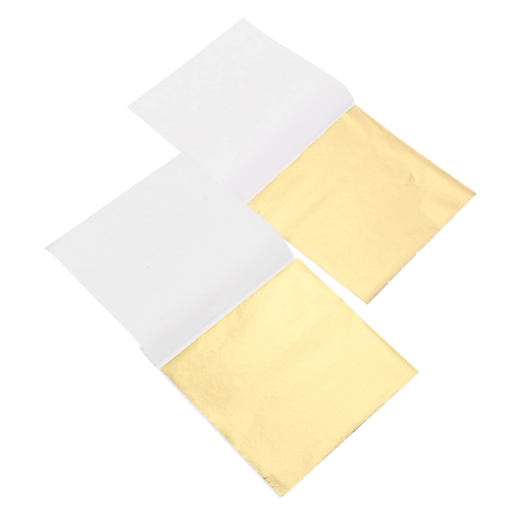 Artibetter 4 Sätze Goldfolie Bastelset Dekorative Imitationsgoldfolie Für Kunstprojekte DIY Handwerk Und Basteldekoration 200 Blätter * 4