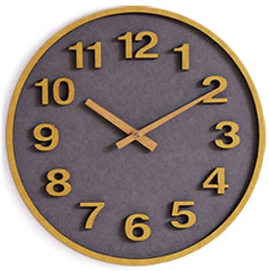 Horloge murale à échelle numérique silencieuse pour salon et cuisine