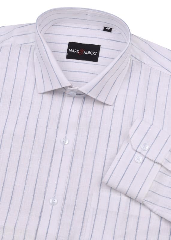 Image of Men's Striped Cotton Formal Shirt