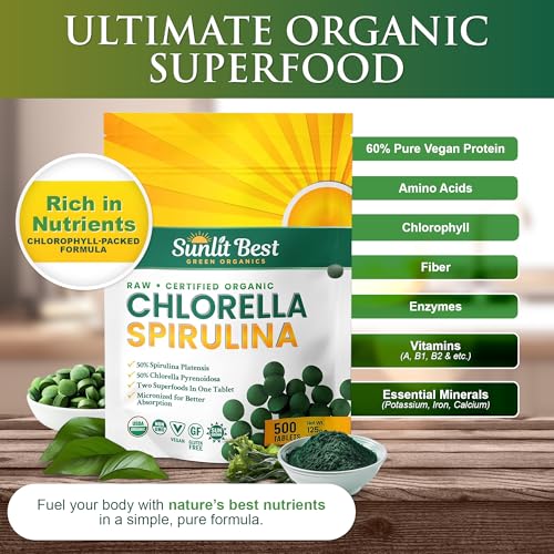 Sunlit Best Green Organics Spirulina And Chlorella Supplement