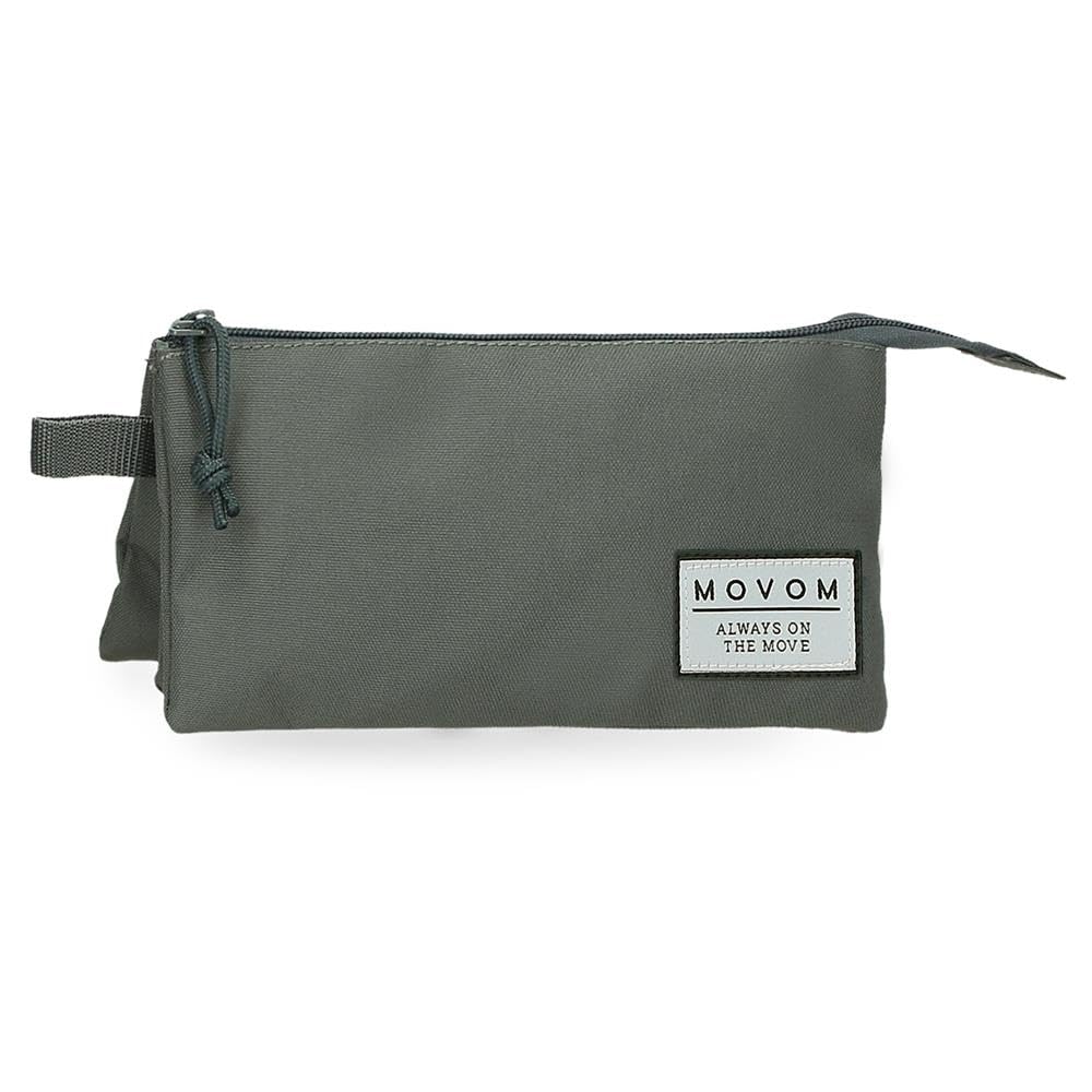 Movom Always on The Move Triple Pencil case Green 22x12x5cm Polyester