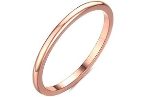 1.5mm Stainless Steel Classical Plain Stackable Wedding Band Ring
