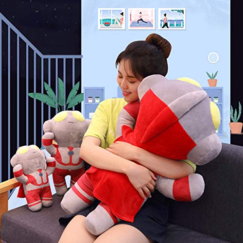 L Cloud Plush Stuffed Toy Pillow, Cute Plush Toy Soft Ultraman Back Cushion, Stuffed Animal Cushion Decor Valentines Birthday Gift, For Boy, Girls,Red,45Cm #TOP3