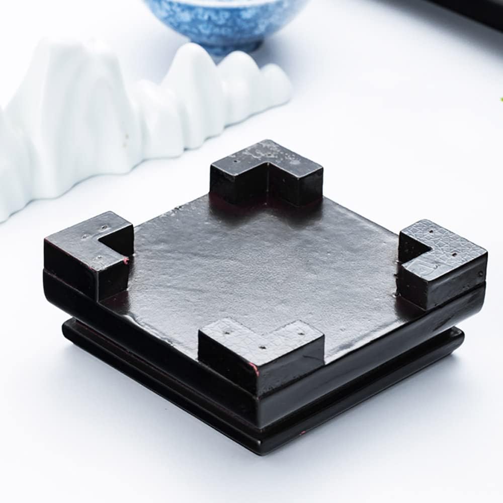 GOLDY&WENDY Chinese Wooden Display Stand Square Solid Wood Vase Fish Tank Teapot Buddha Statue Base Home Decoration Pedestal