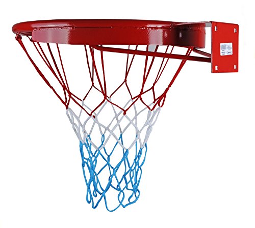 Kimet HangRing - Canasta de baloncesto con anillo y red, 45 cm de diámetro, calidad y seguridad
