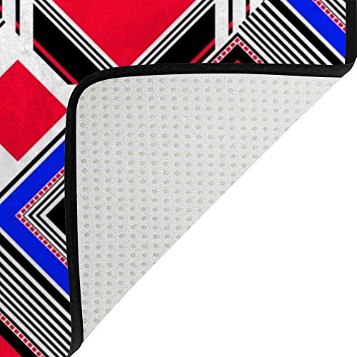 Tapis ocean moderne grand format lavable pour eviter les taches