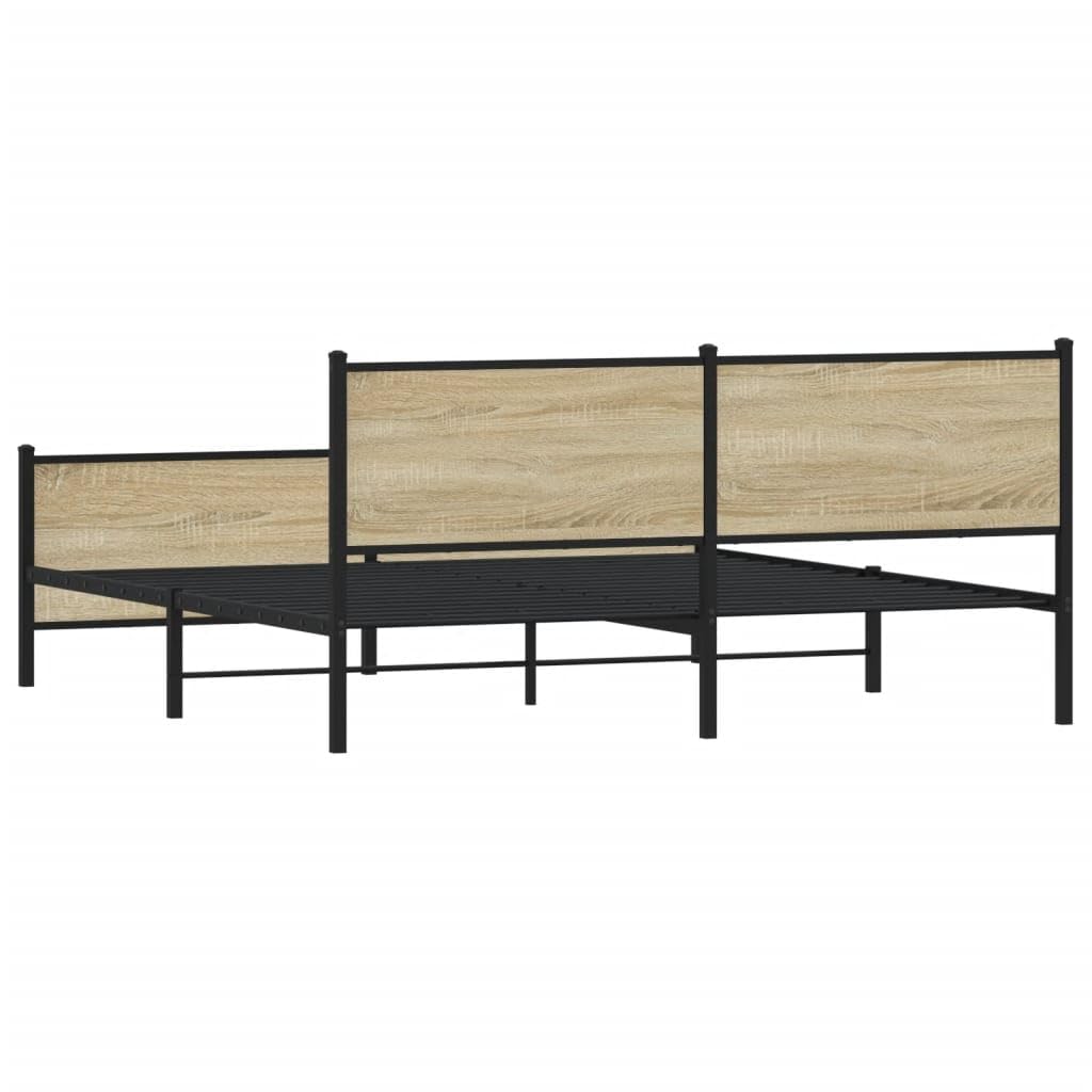 Metallo Rovere Sonoma Rinforzato Antiruggine Giroletto 180x200 cm