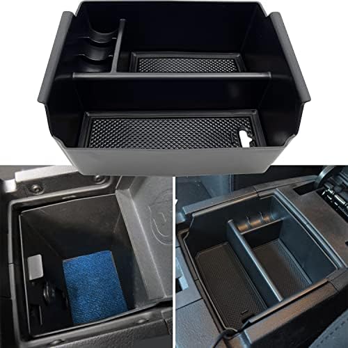 EVTIME Compatible with Jeep Wrangler JK and JKU Accessories 2011-2018 Center Console Organizer Tray (Black)