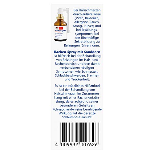 Doppelherz Halsspray mit Sanddorn Medizinprodukt zur Halspflege