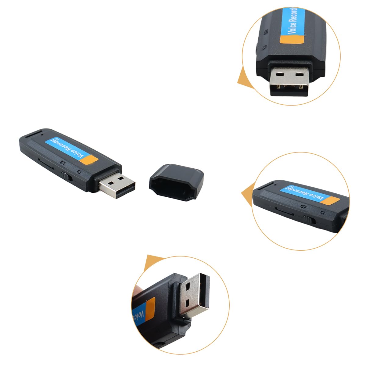 Ubric Voice Recorder Mini HD Voice Recorder Portable 32GB Audio für Meetings, Interviews, Konferenzen, Digital Spy mit Speicher für + 100 Stunden Aufnahmezeit