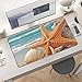 Starfish Seashell Beach Desk Mat Non-Slip Laptop Writing Pad Large Keyboard Mousepad with Rubber Base 23.6