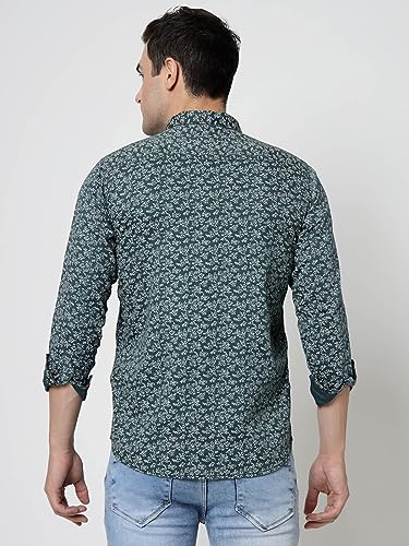 Image of ELYYORK Adwyn Peter Men's Cotton Printed Regular Fit Casual Shirt |Full Sleeve Shirt for men|shirt for men|men's shirt