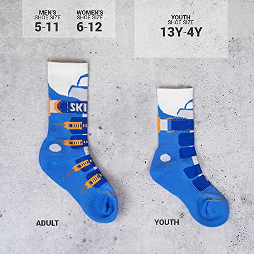 ChalkTalkSPORTS Everyday Casual Ski Crew Socks - Multiple Designs & Colors - Youth & Adult - Skiing Mid-Calf Socks3
