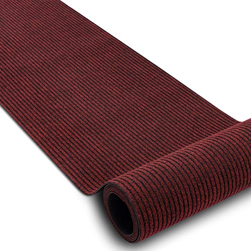 Felpudo exterior e interior rugsx Gin rojo antideslizante de 200x150 cm 4