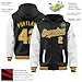 Custom Jacket Hoodie Combo Two Tone Varsity Jackets Black and White Hoodies Bomber Lightweight Letterman Fashion Bomber Personalized Hiking Jackets College Jackets Stitched Any Name Number