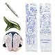 Fußreflexzonen Socken Set,Druckpunkt Akupressur Socken Deutsch,Fußmassage Fussreflexzonenmassage Socken,Ein Paar Acupressure Socks,Reflexology Socks with Massage Tool (Damensocken)