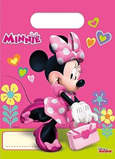 Disney Junior Minnie 53826 PR87868 DISNEY MINNIE MOUSE Party Loot Bags, Pink