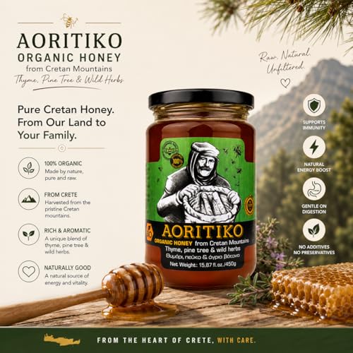 Miel Orgánica Pura de Montaña Cretense 450 g miniatura 2