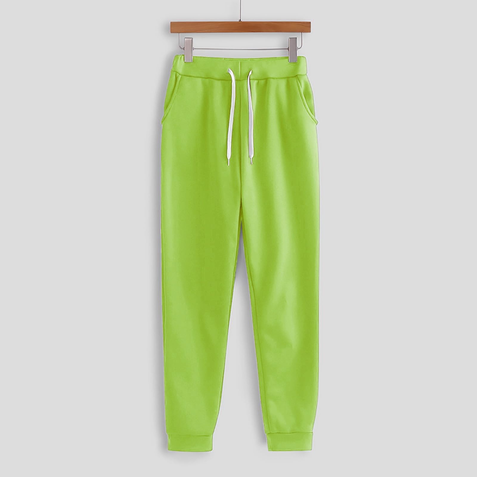 Tenue de loisirs pour femme - Ensemble pyjama côtelé - 2 pièces | Sweat à capuche à manches longues et longue taille élastique, pantalon de loisirs, pyjama avec cordon de serrage et poches