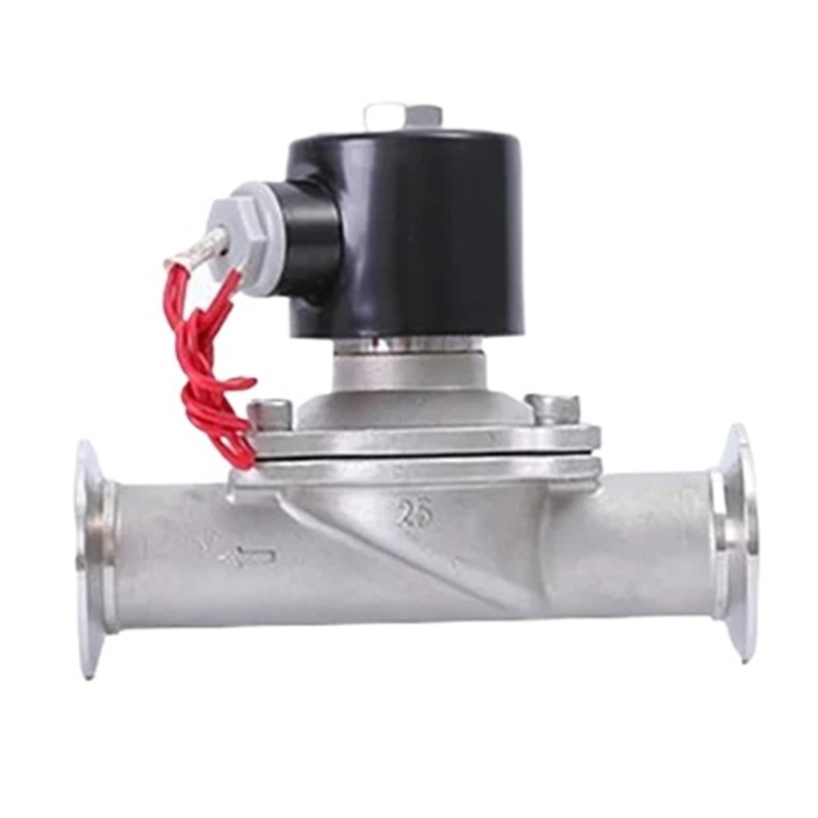 Válvula solenoide 1" evita fugas con su cierre automático NC de acero inoxidable 24VDC