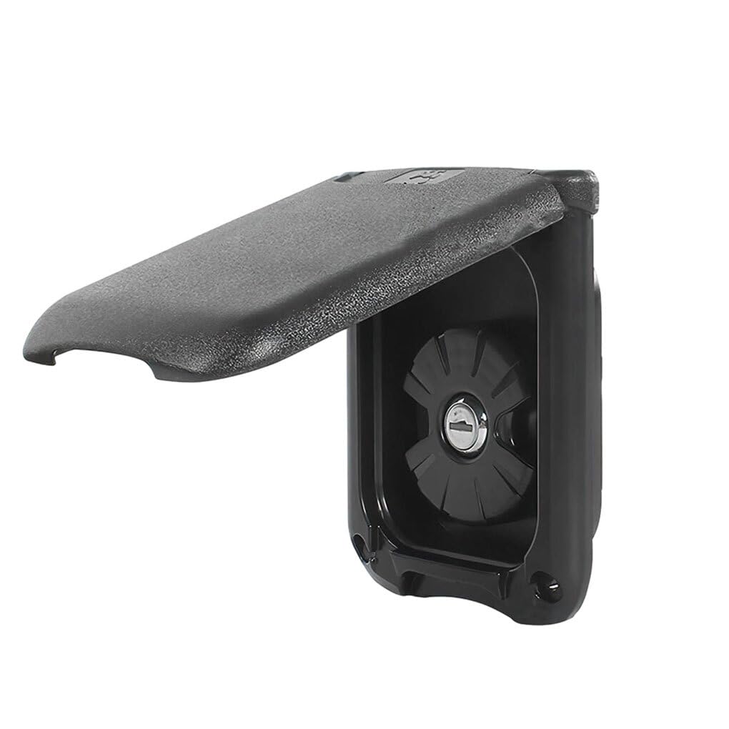 QOKLIYUI La Trappe de Remplissage d'eau Douce pour Camping-Car avec Filtre d'entrée maintient l'eau Propre et Saine, a Une Apparence étonnante et Peut prévenir, Noir