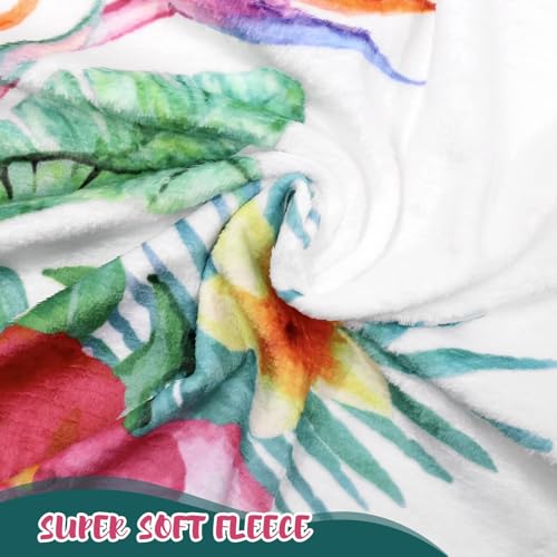 Image of Watercolor Jungle Baby Sloth Monthly Milestone Blanket for Girls - Soft Fleece Baby Girl Photo Prop Growth Tracker Newborn Keepsake Baby Shower Spring Gift