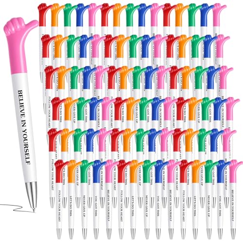 100 Pack Inspirational Quotes Thumbs Up Pens Thank You Christmas