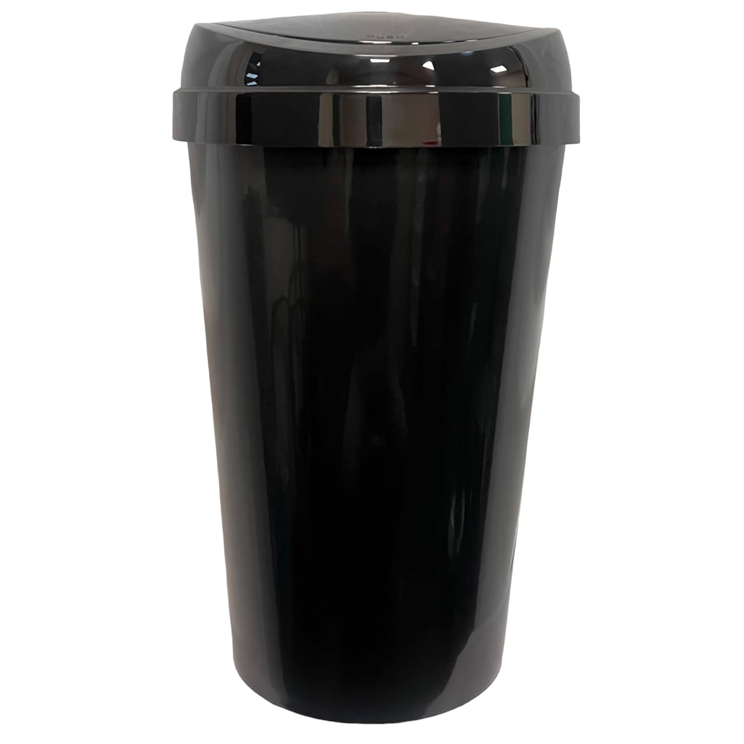 Easy Shopping® 50L Touch Bin Recycling Bin Touch Top Lid for Home, Garden, Office, School, Kitchen, and Bathroom, 50 Litre Waste Dustbin In 5 Colours (Black)