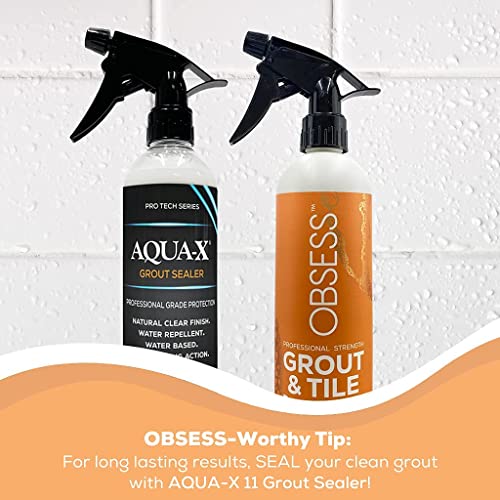 Obsess Grout & Tile Cleaner: Grout Cleaner For Tile Floors | Bathroom Tile Cleaner | Non-Toxic Professional Strength Brightener | Ceramic Tile And Grout Cleaner, Also For Marble, Granite #TOP7