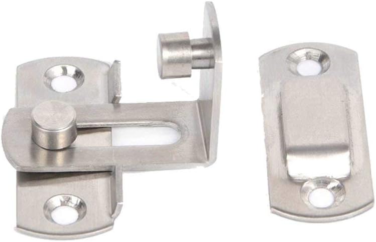 The 90 Door Buckle Bolt barn Door Lock Right Angle Bending Latch hasp Toilet Doors and Windows