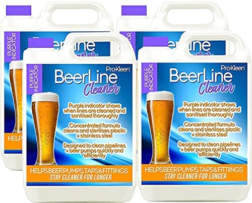 4 x 5 Litres Pro-Kleen Heavy Duty Purple Beer Line Cleaner