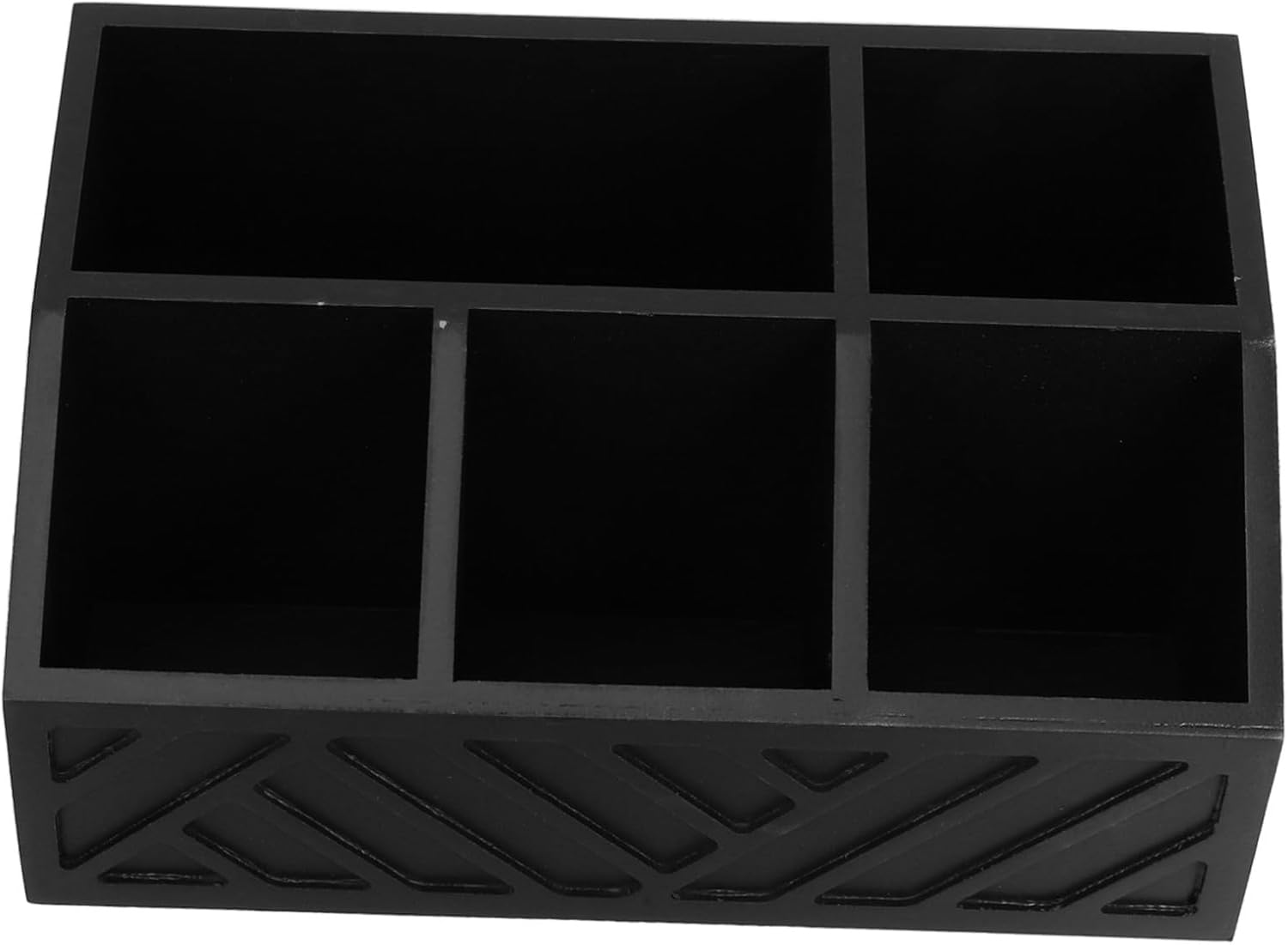 Luxshiny Tea Bag Storage Box: Compartments Coffee Organizer - 11.7x7.6x3.2" Countertop Storage Box - Keeps Tea Bags And Coffee Accessories Neat