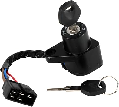 Ignition Switch Lock with 2 Keys for Kawasaki EN500 Vulcan 500 LTD 1996-2009, for Kawasaki EN400 Vulcan 400 1990-1993, for Kawasaki VN900 Classic 2006-2013, 27005-1188