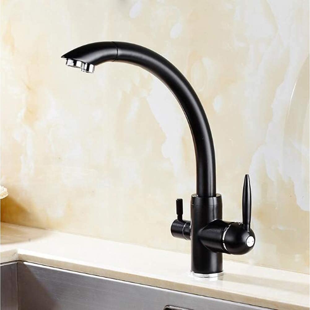Mitigeur cuisine 3 voies laiton massif robinet osmoseur nero