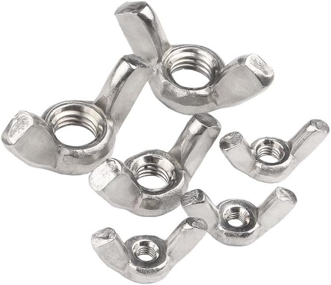 M3 M4 M5 M6 M8 M10 M12 Butterfly Nut Stainless Steel Hand Nut Wing Nut DIN315 - (Size: M12)