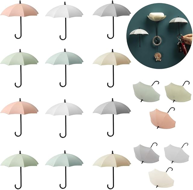 Adhesive Wall Hooks18 Pcs Multifunctional Hooks Decorative Wall Hanging Hooks Wall Hook Sticker Towel Hookfor Hooks On Kitchen and Bathroom Doors