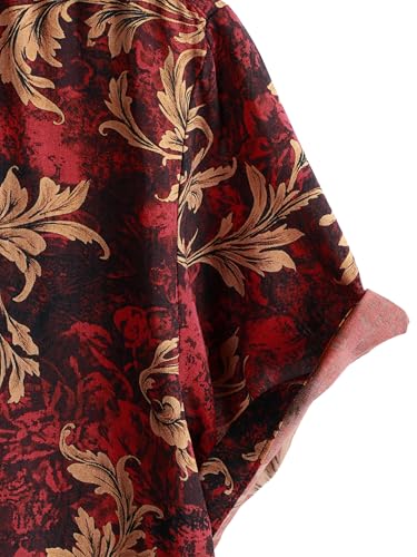 Image of JOTOOK Mens Hawaiian Shirt Short Sleeve Button Down Tropical Shirts Casual Floral Summer Beach Shirt