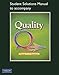 Student Solutions Manual for Quality