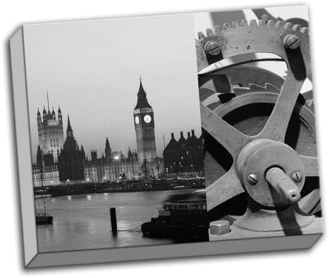 Princess Queen Big Ben Time Piece Collage Canvas Wall Art