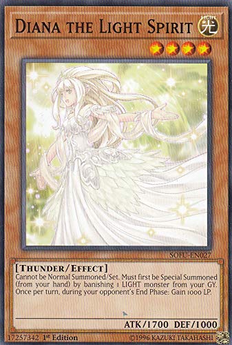 遊戯王OCG 光の精霊 ディアーナ　シークレットレア Amazon.co.jp: 【unlimited】遊戯王 SOFU-EN027 光の精霊 ディアーナ