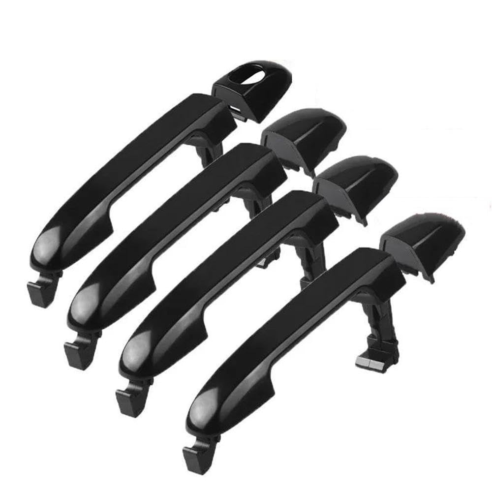 Sxqpocar 4Pcs Auto Exterior Door Handle For Hyundai I30 Fd Elantra 2007 2008 2009 2010 2011 82651-2H000 82661-2H000 Car Replacement Part Replacement Parts(4Pcs)