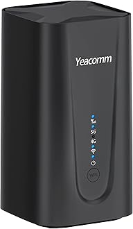 5G Router AX3600 WiFi-6 Modem with Sim Card Slot,NR NSA/SA 5G Cellular Router Up to 4.67Gbps,Dual Band Gigabit Wireless & LTE Cat20 Gateway,Mesh,Band Lock,VPN,No Voice