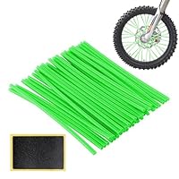 SIKUAI Speichen Wraps Set Schwarz - Für 19-21 Zoll Motorrad Speichen