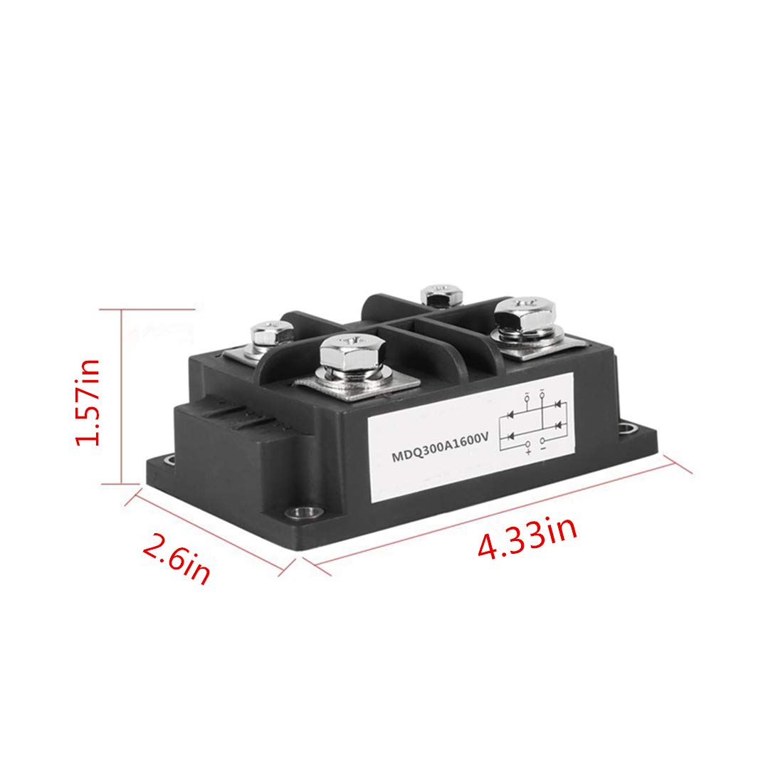 Buy Bridge Rectifier 300A High Power Single Phase Diode Bridge