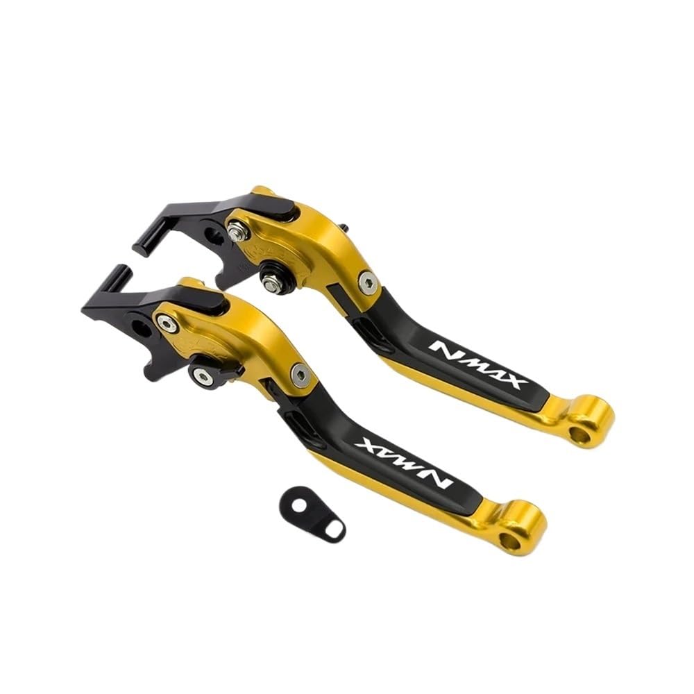 Xvasdgaer Nmax-Gd.bk.gd.bk For Ya&Maha Nmax155 2015-2025 Brake Cluth Levers Set Folding Handle(Nmax-Gd.bk.gd.bk)