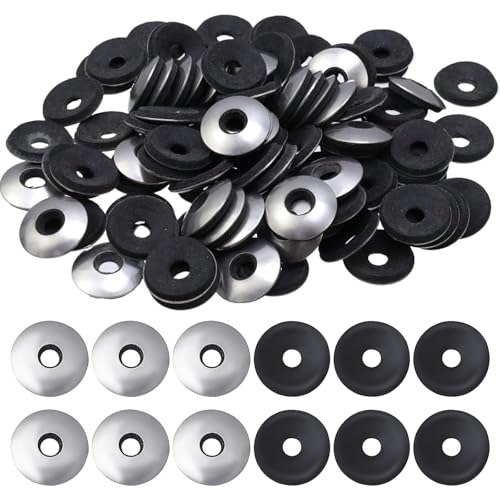 Produktbild von 200-teiliges EPDM-Dichtscheiben-Set – M6,3 X 16 Mm, Edelstahl + Gummi, Für Schrauben & Spenglerschrauben