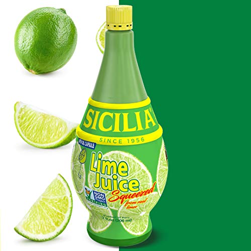 Sicilia Lemon & Lime Juice Bundle 100% Natural 1 Bottle of Each Flavor. 7.0 oz. Each.