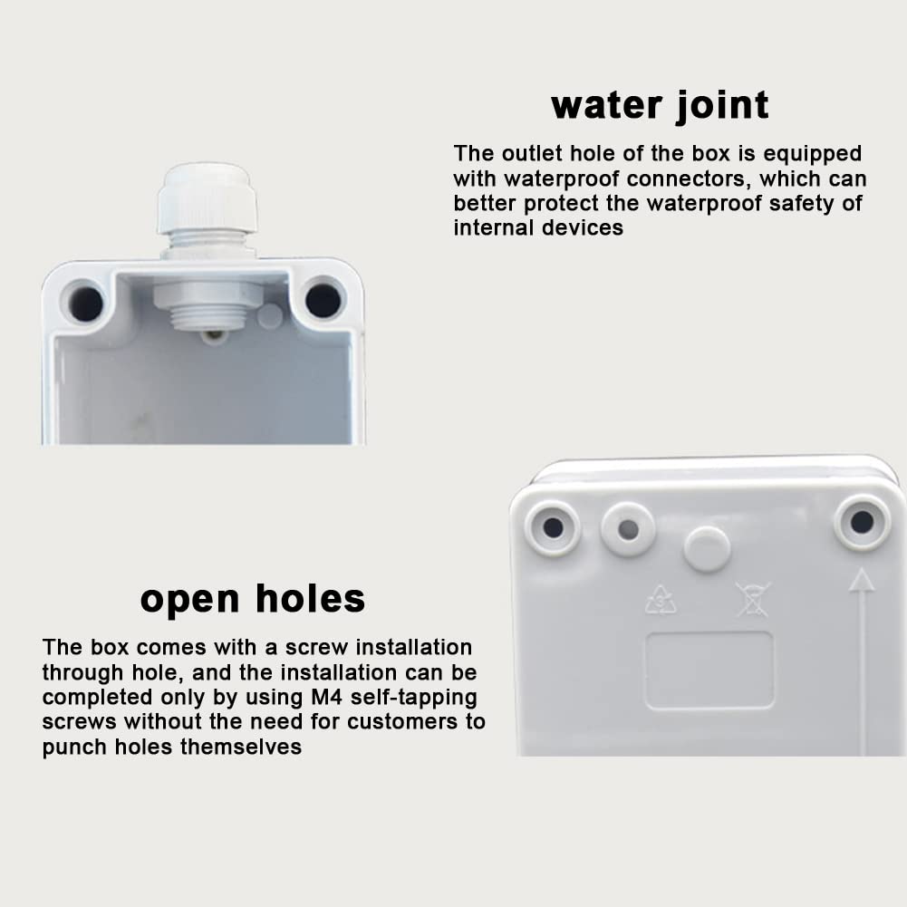 Interrupteur d'arrêt d'urgence avec boîtier IP66, bouton d'arrêt d'urgence autobloquant avec boîtier en plastique boîtier de bouton d'arrêt d'urgence bouton d'arrêt d'urgence interrupteur bouton pouss